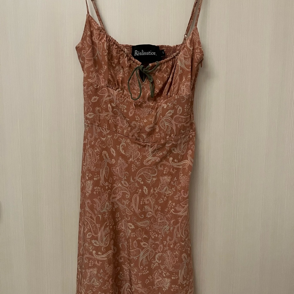 Realisation Par Paisley Mini Dress in Brown
